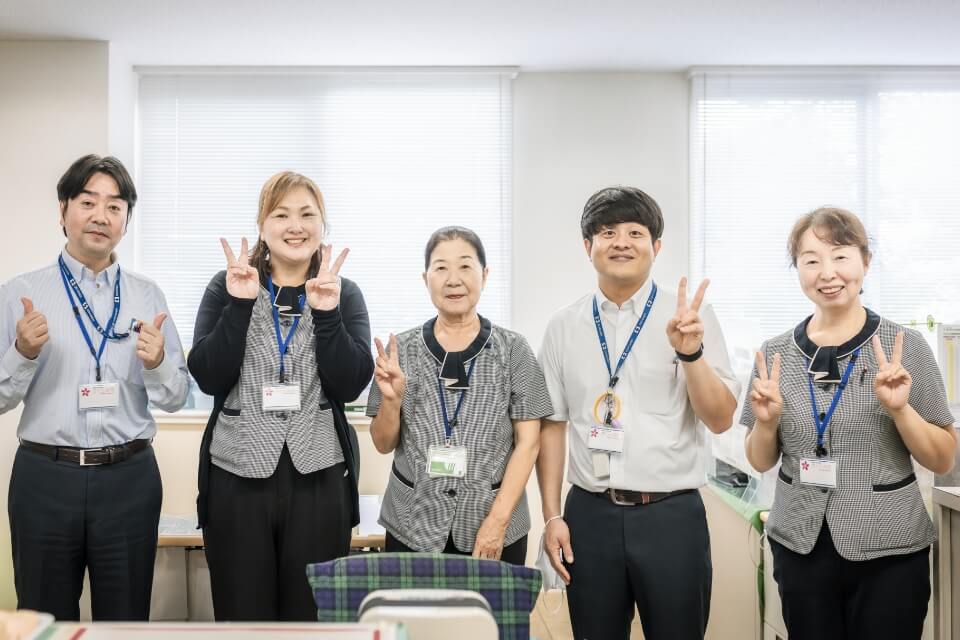 働く様子の写真